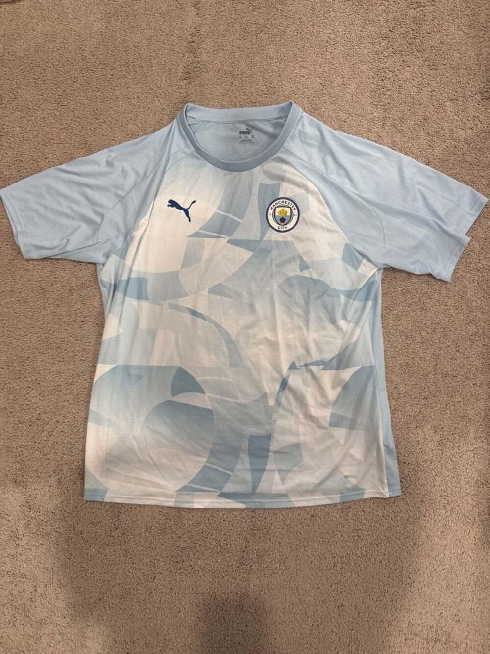 Puma Manchester City FC Graphic Soccer Jersey Size XL